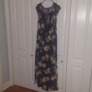 Torrid Maxi Dress with drawstring waist size 2